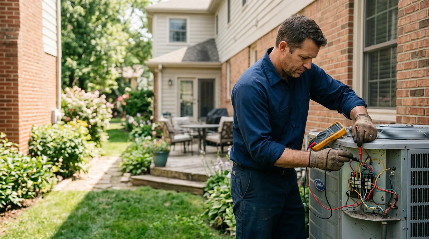 HVAC technician working near Petty, TX